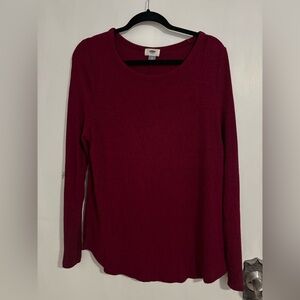 Old Navy Burgundy Knit Top